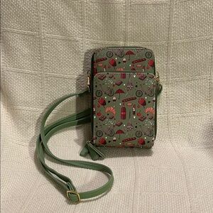 Green Patterned Crossbody Bag